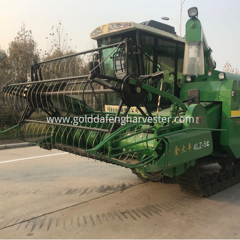 rice paddy harvester with cab